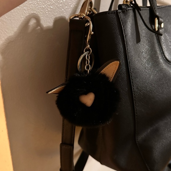 Kate Spade New York Black Leather Satchel Bag with Detachable Long Strap - Picture 4 of 16